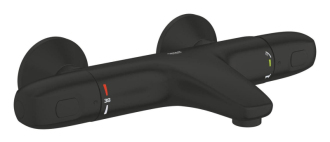 Vanová baterie Grohe Grohtherm 1000 bez sprchového setu 150 mm černá matná 348162433