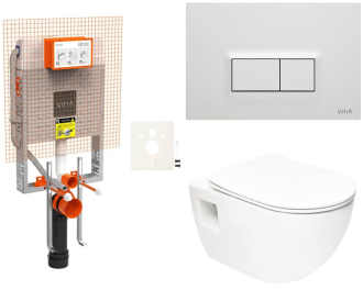 Závěsný wc set k zazdění  SAT Project SIKOVZSATPRO51600