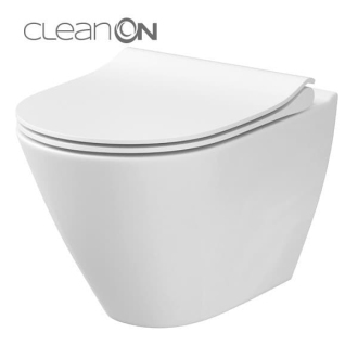 Cersanit Set 743 City mísa závěsná CO oval, sedátko slim K701-104