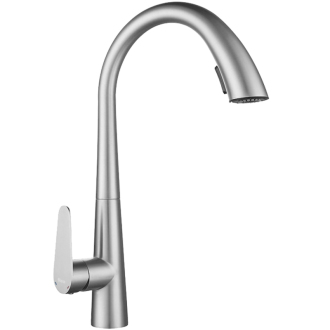 REA Ross kuchyňská baterie, broušený nikl inox REA-B5314