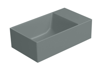 KUBE X keramické umývátko 40x23cm, bez otvoru, pravé/levé, agave mat 9484004