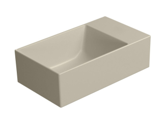KUBE X keramické umývátko 40x23cm, bez otvoru, pravé/levé, creta mat 9484008