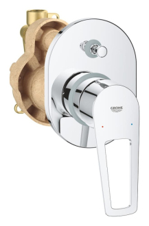 Vanová baterie Grohe BauLoop včetně podomítkového tělesa chrom 29041001