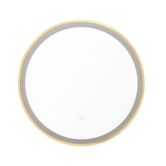 SAT zrcadlo pr.60 cm LED IP44 zlaté SATZLED60ZL