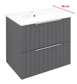 CIRASA umyvadlová skříňka 58x54x39cm, carina strip CR592-4141S