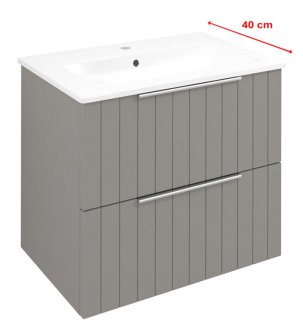 CIRASA umyvadlová skříňka 58x54x39cm, agila strip CR592-4343S