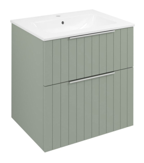 CIRASA umyvadlová skříňka 59,2x64x46cm, verde strip CR601-4444S