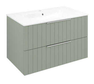 CIRASA umyvadlová skříňka 79,8x52x46cm, verde strip CR801-4444S