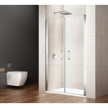 LORO sprchové dveře dvoukřídlé 900mm, čiré sklo