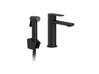 Ravak CR II 112.20BL Umyv. bat. 175 mm, s bidetovou sprškou, black X070462