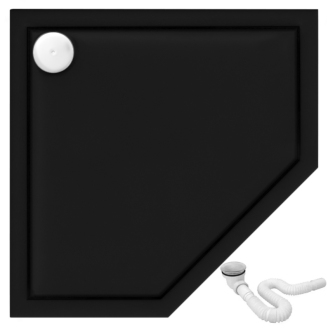 Rea Sprchová vanička Diamond Black 90x90 REA-K8543