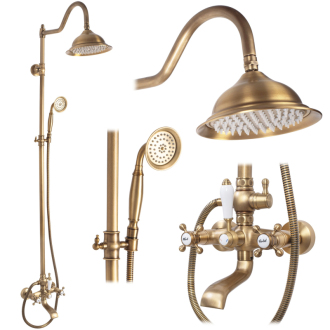 REA Bergamo sprchový set antická bronz REA-P5002