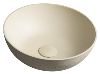 FORMIGO betonové umyvadlo na desku, ? 39cm, žlutá FG322