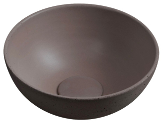 MINOR betonové umývátko na desku, ? 26cm, tmavě hnědá MR26015