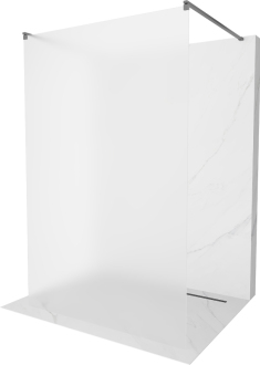 Mexen Kioto volně stojící sprchová stěna 100x200 cm, mráz 8, kov 800-100-002-95-30