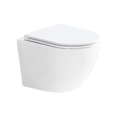 Mereo WC závěsné WC, Smart Flush RIMLESS, 495x360x370, ker., vč. sedátka CSS113S VSD82T1