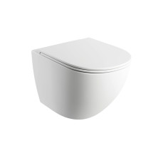 Omnires OTTAWA závěsné WC se sedátkem 49x36,5cm, bílá matná OTTAWAMWBM