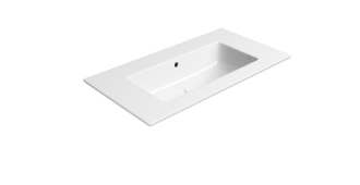 PURA keramické umyvadlo Slim 82x46cm, bez otvoru, bílá ExtraGlaze 8885011