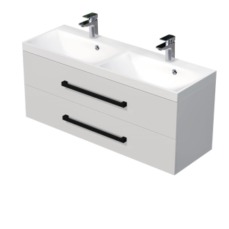 CUBE W C skříňka s um. 120cm bílá lesk CUBE2C120ZBL