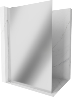 Mexen Kyoto L Walk-in sprchová stěna 110 x 200 cm, zrcadlo, chrom - 800-110-103-01-50