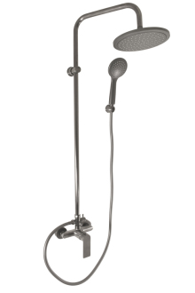 NIL Baterie sprchová a ruční sprchou-rozteč 150mm metal grey - kartáčovaná NL182.5/7MGK