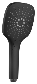 Ruční masážní sprcha s tlačítkem, 3 režimy sprchování, 109x109mm, ABS/černá mat 1204-52B