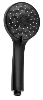 Ruční masážní sprcha, 4 režimy sprchování, průměr 101mm, ABS/černá mat 1204-02B