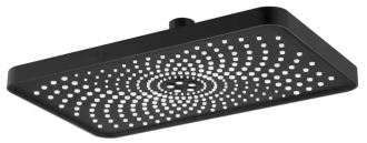 Hlavová sprcha, 300x180mm, ABS/černá mat SK851B