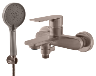 NIL Baterie van.se sprchou a pev.držákem-rozteč 150mm metal grey-kartáčovaná NL154.5/1MGK