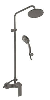 NIL Baterie sprchová s ruční sprchou - rozteč 150mm metal grey-kartáčovaná NL182.5/7-1MGK