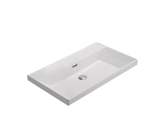 Nábytkové umyvadlo SAT B-Way 61x46,5 cm bílá matná otvor pro baterii uprostřed SATBW6046MW