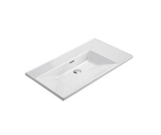 Nábytkové umyvadlo SAT B-Way 81x46 cm otvor pro baterii uprostřed SATBWA8046