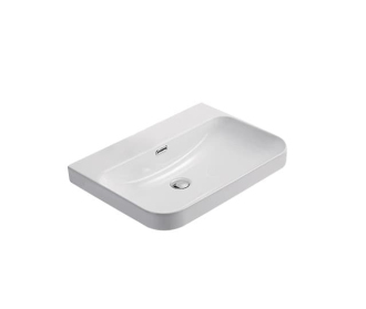 Nábytkové umyvadlo SAT Fusion 60,5x46 cm otvor pro baterii uprostřed SATFUS6046