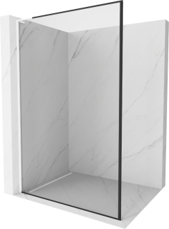 Mexen Kyoto L Walk-in sprchová stěna 70 x 200 cm, černý vzor, bílá - 800-070-103-20-70