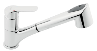 Dřezová baterie Novaservis Metalia 54 s vytahovací sprškou chrom 54081,0