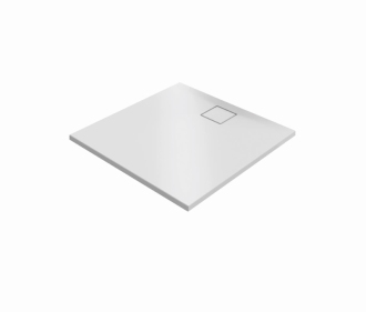 Sprchová vanička čtvercová Huppe EasyFlat 90x90 cm litý mramor bílá matná EF0101.083