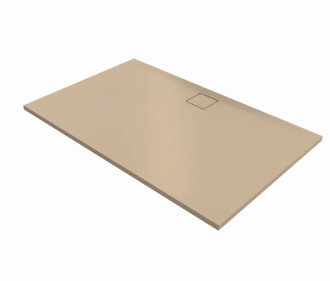 Sprchová vanička obdélníková Huppe EasyFlat 160x80 cm litý mramor béžová matná EF0106.037