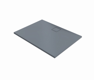 Sprchová vanička obdélníková Huppe EasyFlat 100x90 cm litý mramor šedá matná EF0107.026