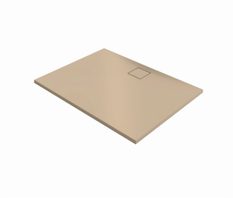 Sprchová vanička obdélníková Huppe EasyFlat 100x90 cm litý mramor béžová matná EF0107.037