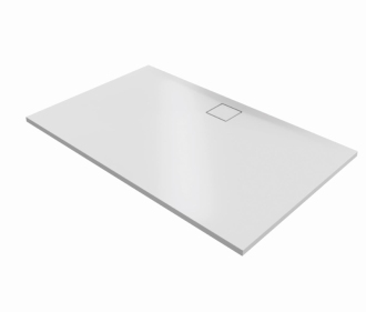 Sprchová vanička obdélníková Huppe EasyFlat 160x100 cm litý mramor bílá matná EF0119.083