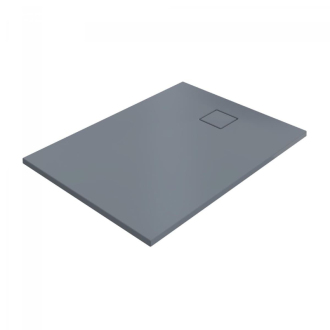 Sprchová vanička obdélníková Huppe EasyFlat 100x80 cm litý mramor šedá matná EF0203.026