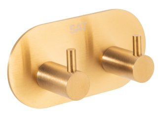 Dvojháček,lepicí,broušené zlato,ovál HACEKNALEP2KBZ