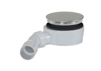 Sifon k vaničce 90 mm DN40/DN50 SAT Project 12,1 cm nerez plast SATESLIM90CRS