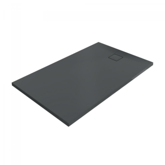 Sprchová vanička obdélníková Huppe EasyFlat 180x80 cm litý mramor antracitová matná EF0227.128