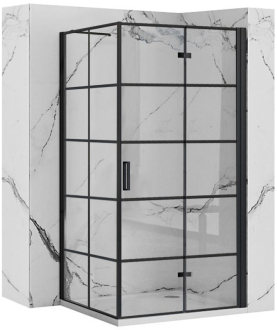 Sprchový kout REA MOLIER 90x80 - černý