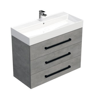 CUBE W C skř. s um. SAT 100cm, beton CUBE46C1003BESAT