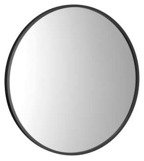 NOTION SLIM kulaté zrcadlo v rámu ? 50cm, černá mat NT500