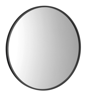 NOTION SLIM kulaté zrcadlo v rámu ? 40cm, černá mat NT400