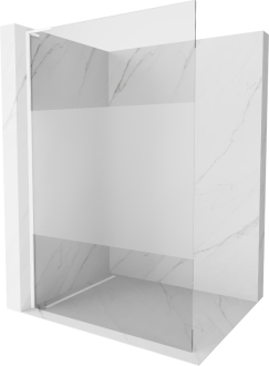 Mexen Kioto L Walk-in sprchová stěna 70x200, transp./mráz bílá 800-070-103-20-35