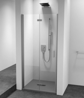 ZOOM sprchové dveře skládací 700mm, čiré sklo, levé ZL4715L